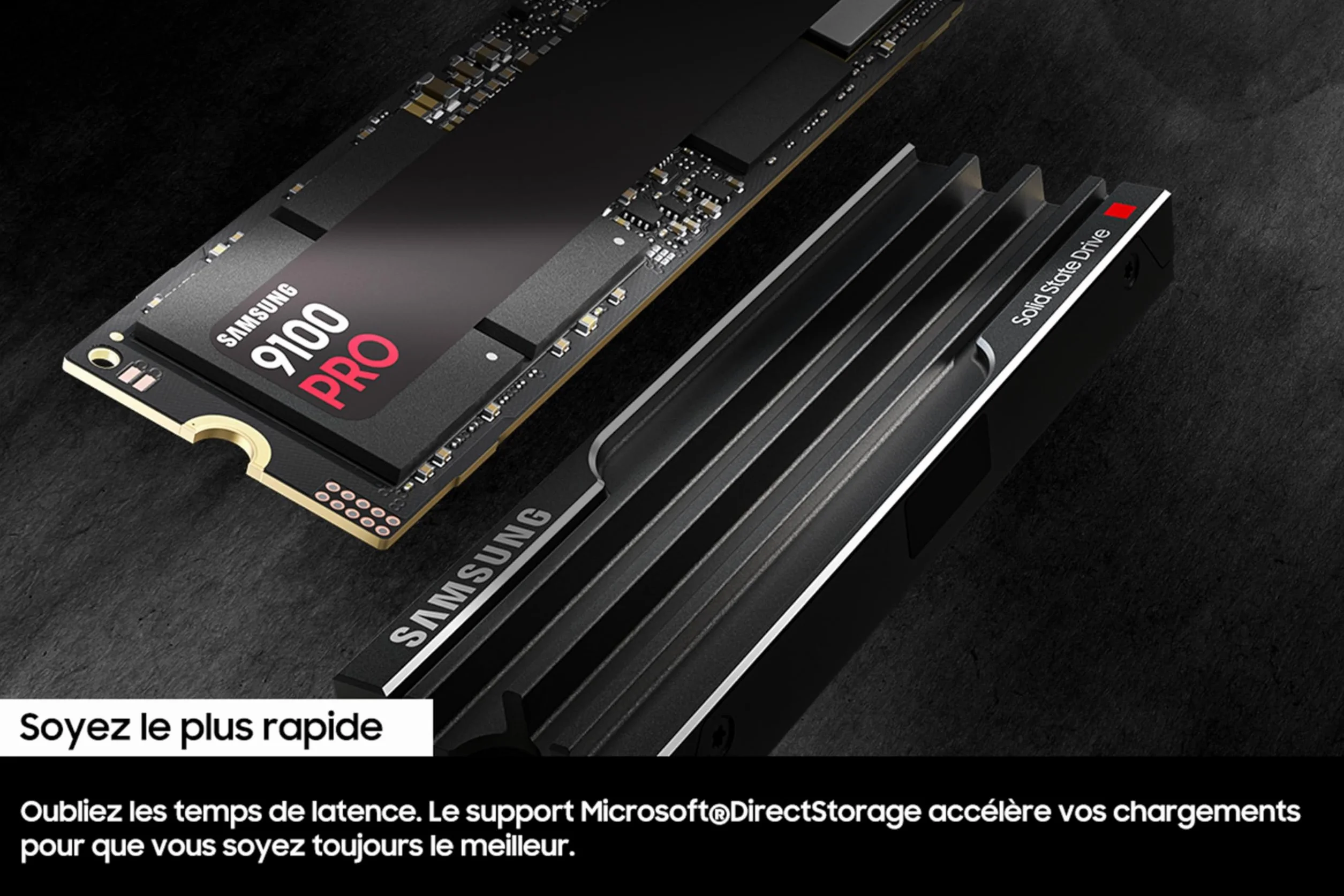 Samsung SSD Interne 9100 Pro, NVMe 2.0 PCIe 5.0x4, 2To, 14 800 Mo/s, MZ-VAP2T0BW