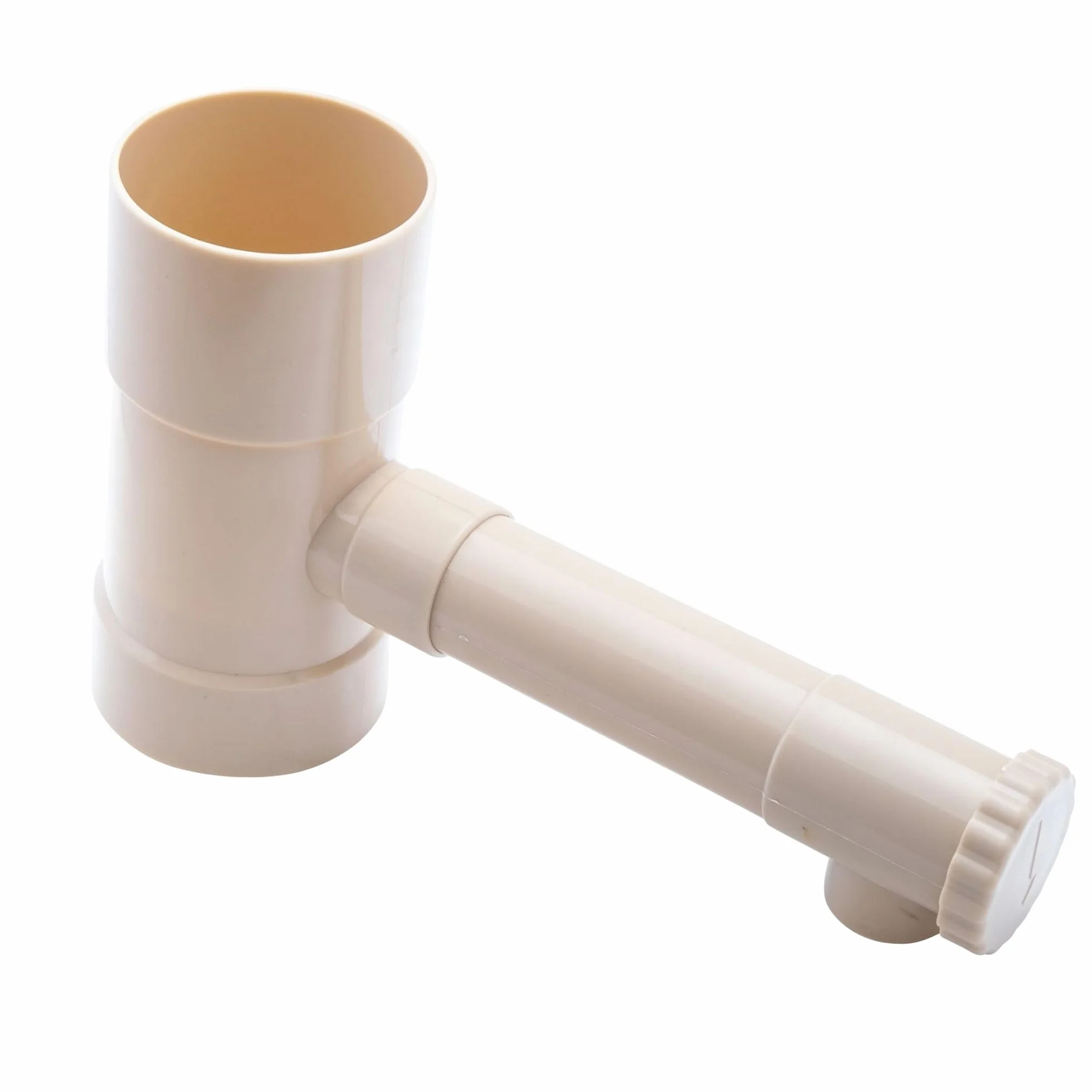 WERKA PRO Collecteur Récupérateur d'Eau de Pluie Ø 80 mm PVC Sable Vanne d'Arrêt Intégrée