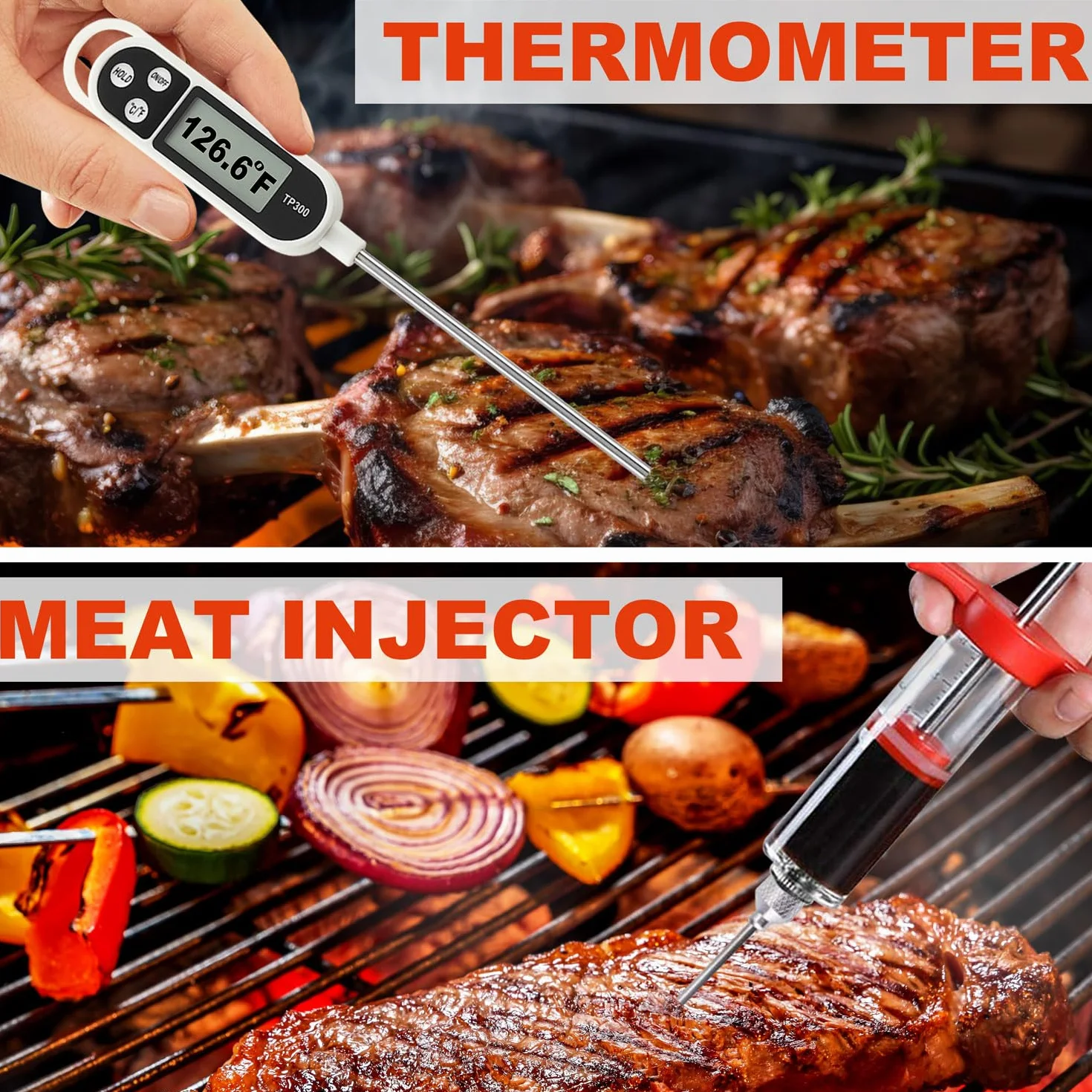 N NOBLE FAMILY 30Pcs Set Barbecue Accessoire en Acier Inoxydable - Outils Barbecue Professionnel - Kit Cadeau