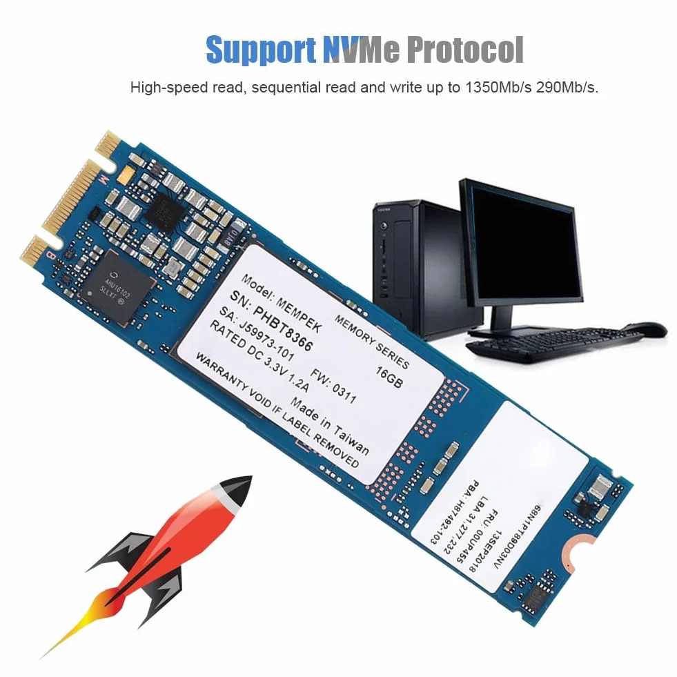 SENECESLI Module de Mémoire Optane 16 Go Stockage Haute Vitesse