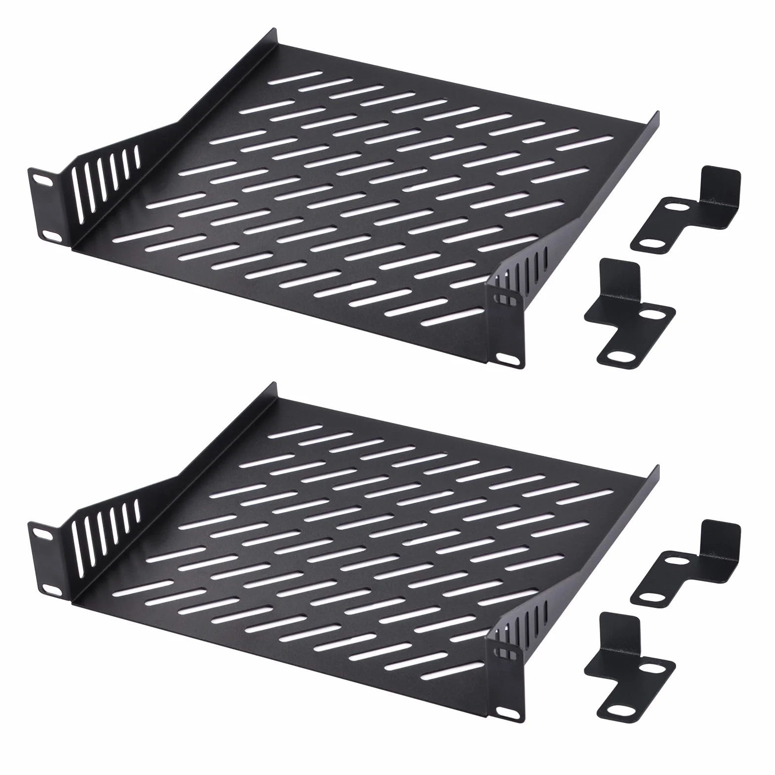 DeskPi RackMate Accessoires 1U Rack de Serveur 10" Plateau ventilé T1/T0 (1U-2PCS)