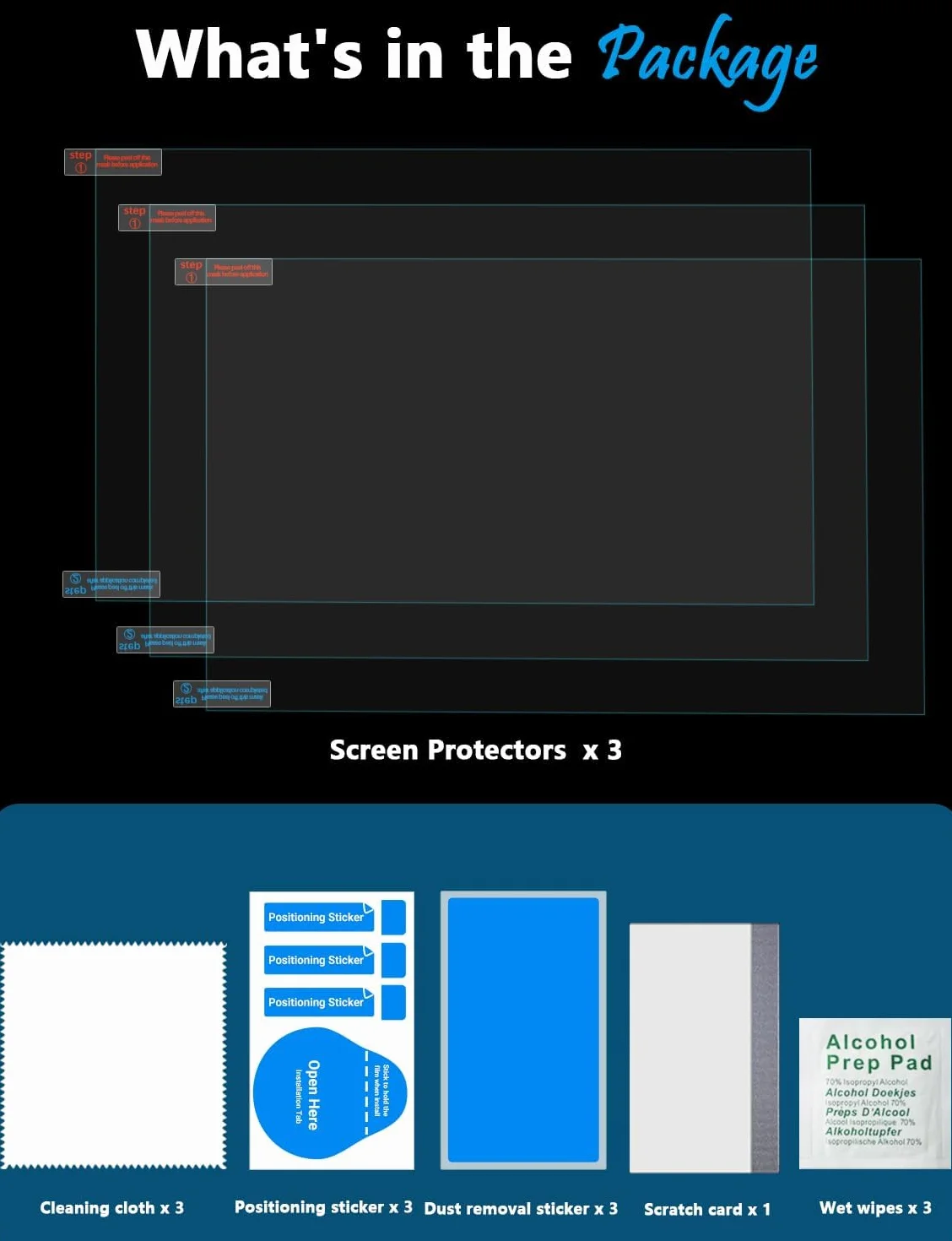 Lot de 3 Protection d'écran 15,6 Pouces 16:9 Anti-lumière Bleue Anti-Reflet Film Mat pour Ordinateur Portable