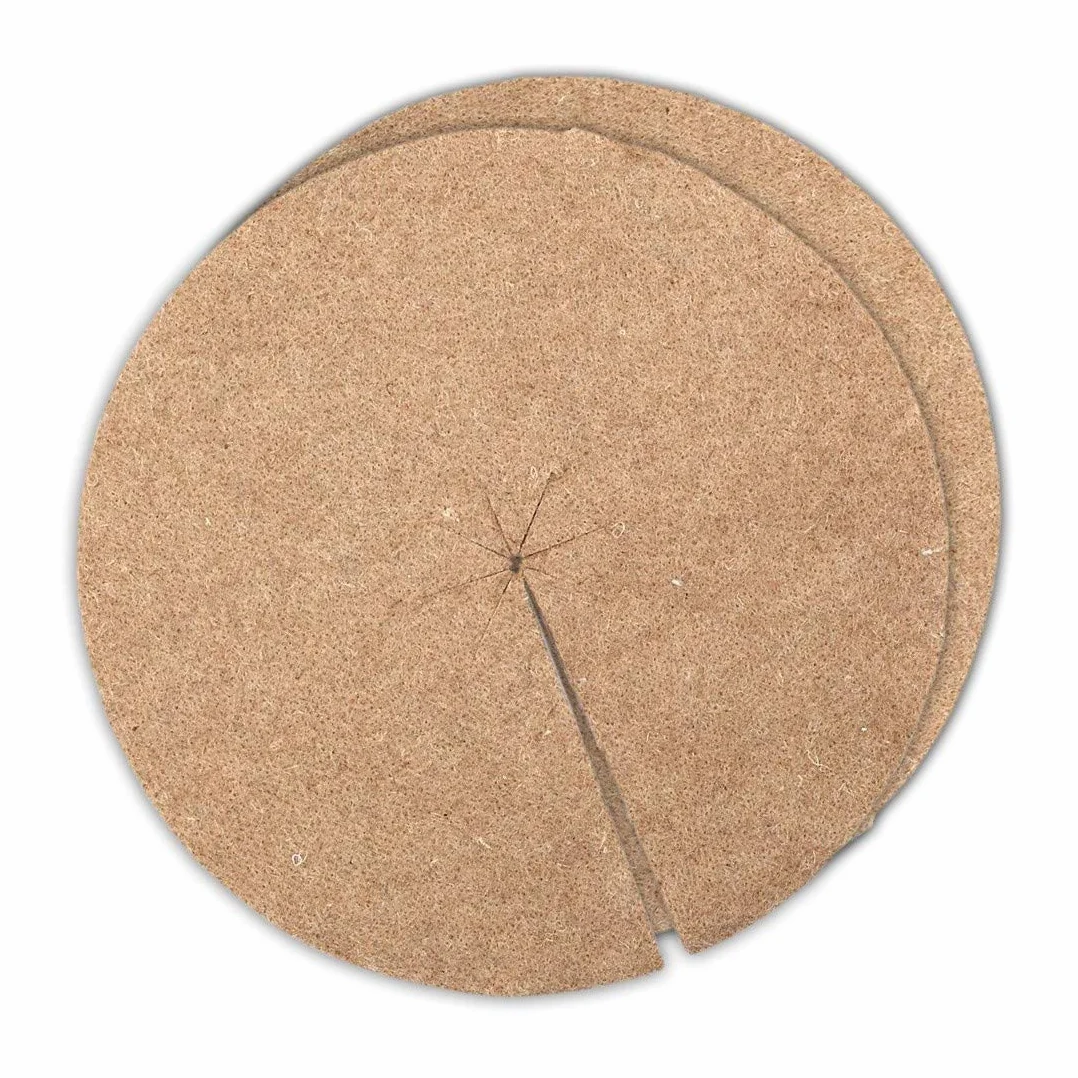 Feutre Jute Paillage Disques Ø 60cm Lot de 2 Naturelle