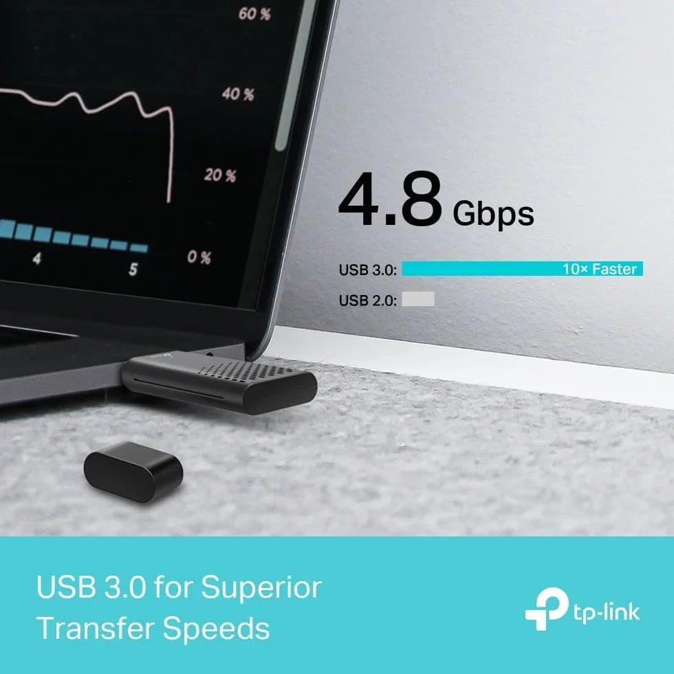 TP-Link Archer TX20U Clé WiFi 6 AX1800 USB 3.0 Bi-Bande 2.4G/5GHz MU-MIMO WPA3