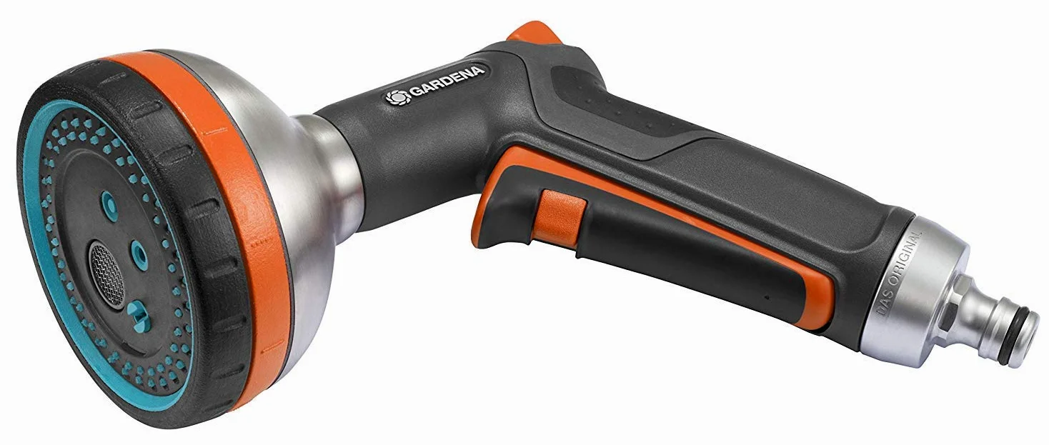 Gardena Pistolet d'Arrosage Multi-Applications Premium de Pistolet d'Arrosage et de Nettoyage & Nécessaires d'Arrosage de Raccords pour Extension de Tuyau 13 mm(1/2") et 15 mm(5/8")