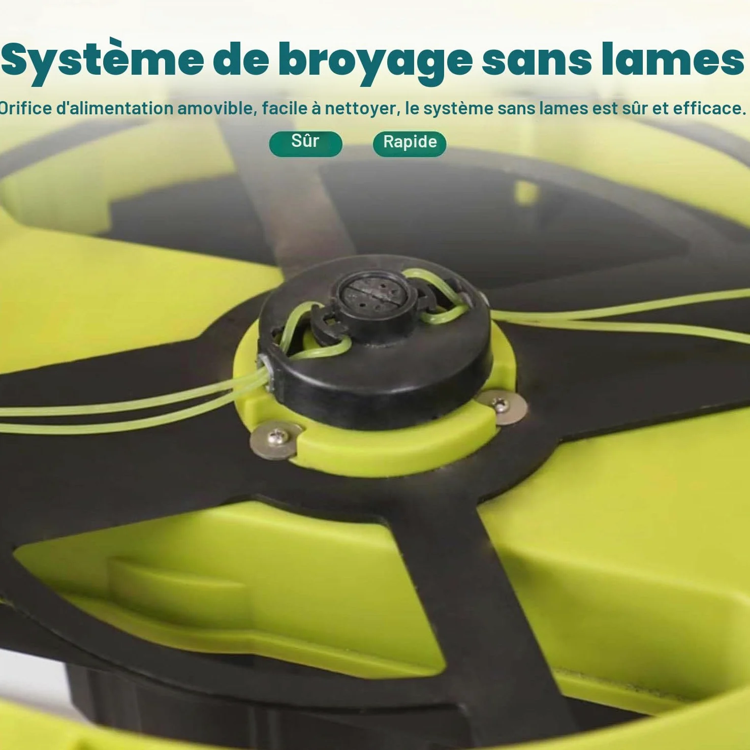 Qiang Broyeur De Feuilles électrique 2500w - Hachoir sans Lame Sécuritaire, 8000 TR/Min - Trémie Large 54cm - Ratio De Broyage 17:1 pour Compost - 208l/Min - Léger avec Roues noPowercord