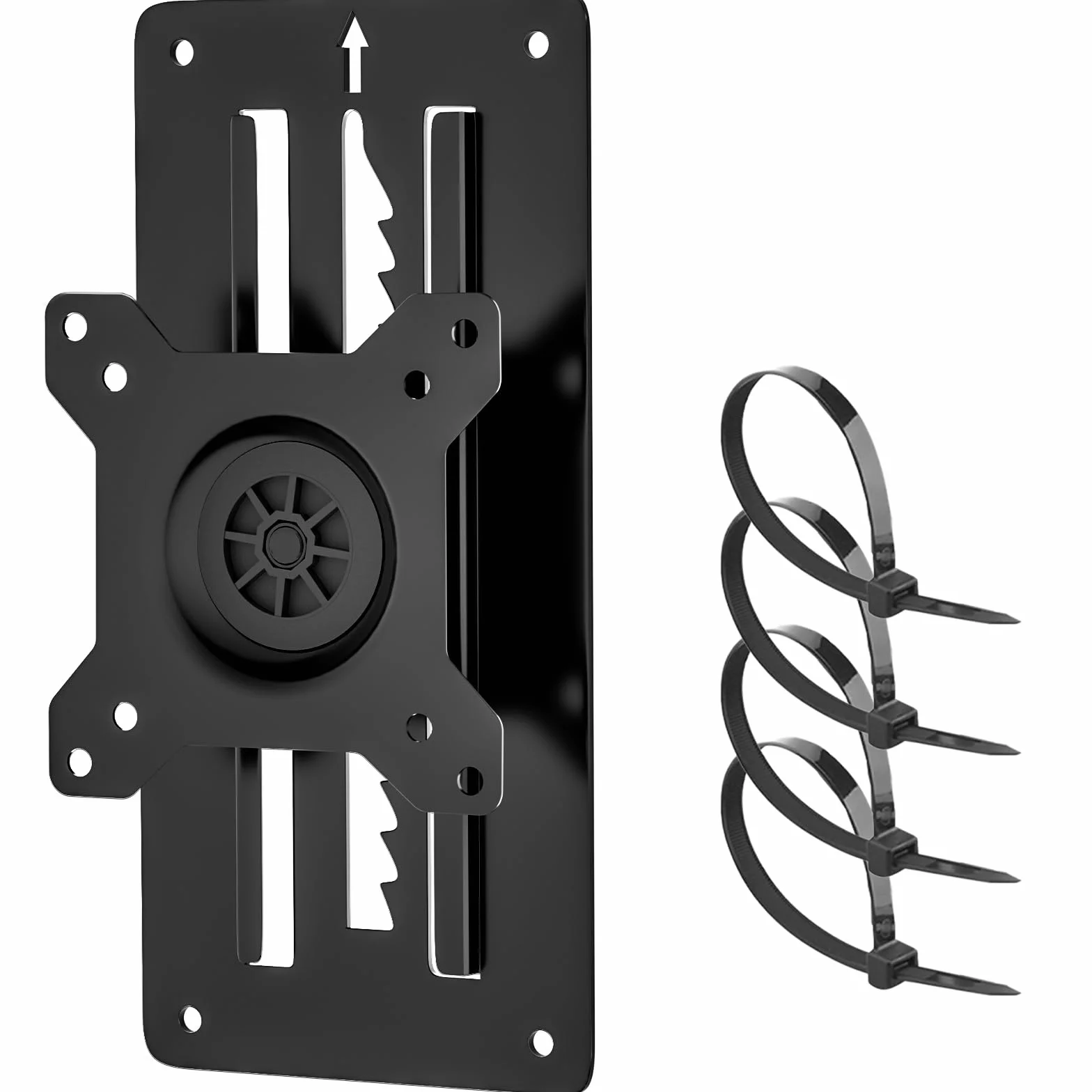 Support Mural Ecran PC Réglable Pivotant Inclinable pour Moniteur 13-35 Pouces VESA 100x100mm 10 kg