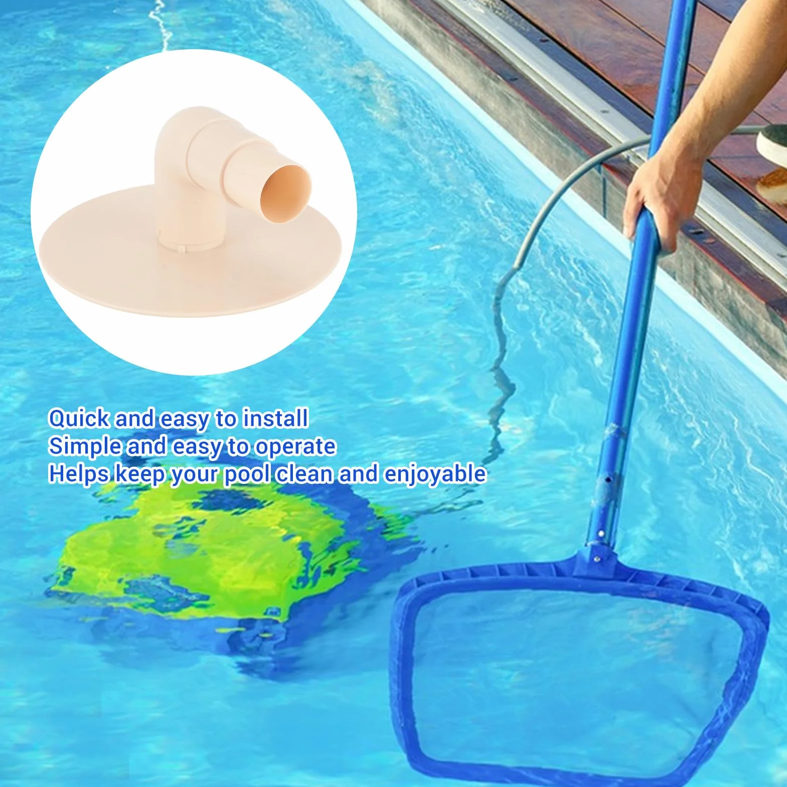 Zerodis Plaque d'Aspiration d'Écumoire de Piscine, Pièces de Rechange sous Vide, Plastique