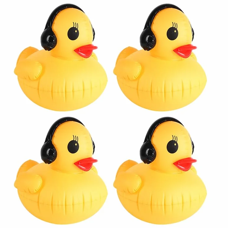 Lanterne Solaire Gonflable Canard IP68 Lampe LED Flottante pour Piscine Bassin Jardin
