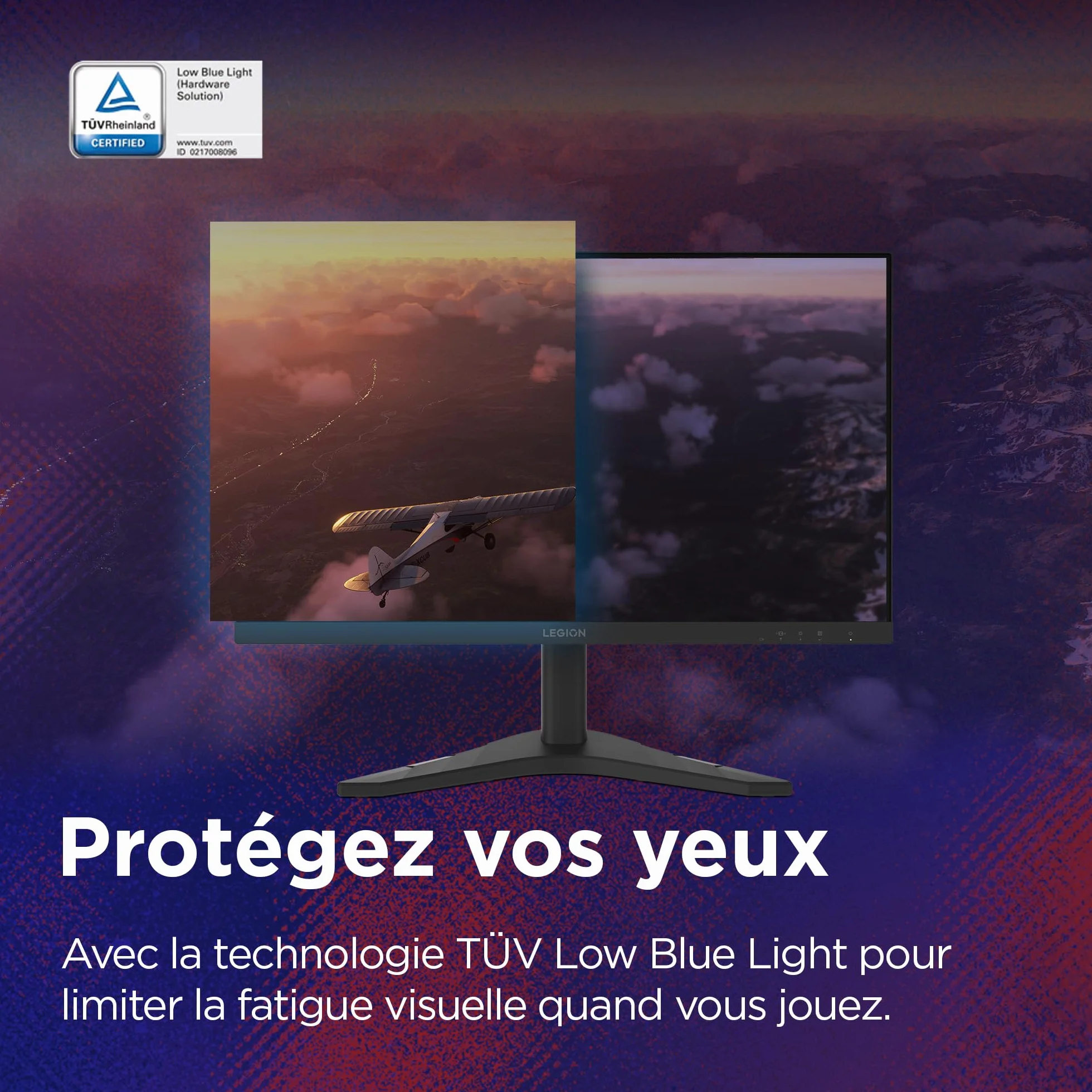 Lenovo Legion R24s Écran 23.8'' FHD IPS 144 Hz 1 ms HDMI DP Noir