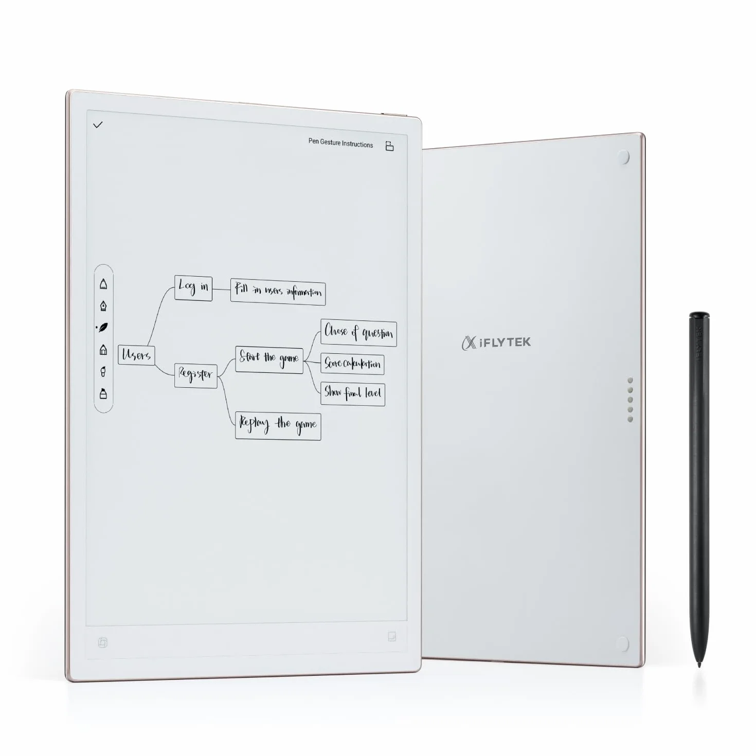 iFLYTEK AINOTE 2 Smart E-Ink Tablet 10,7" Transcription IA Traduction Résumé Réunions Latence < 20 ms Batterie 7 jours