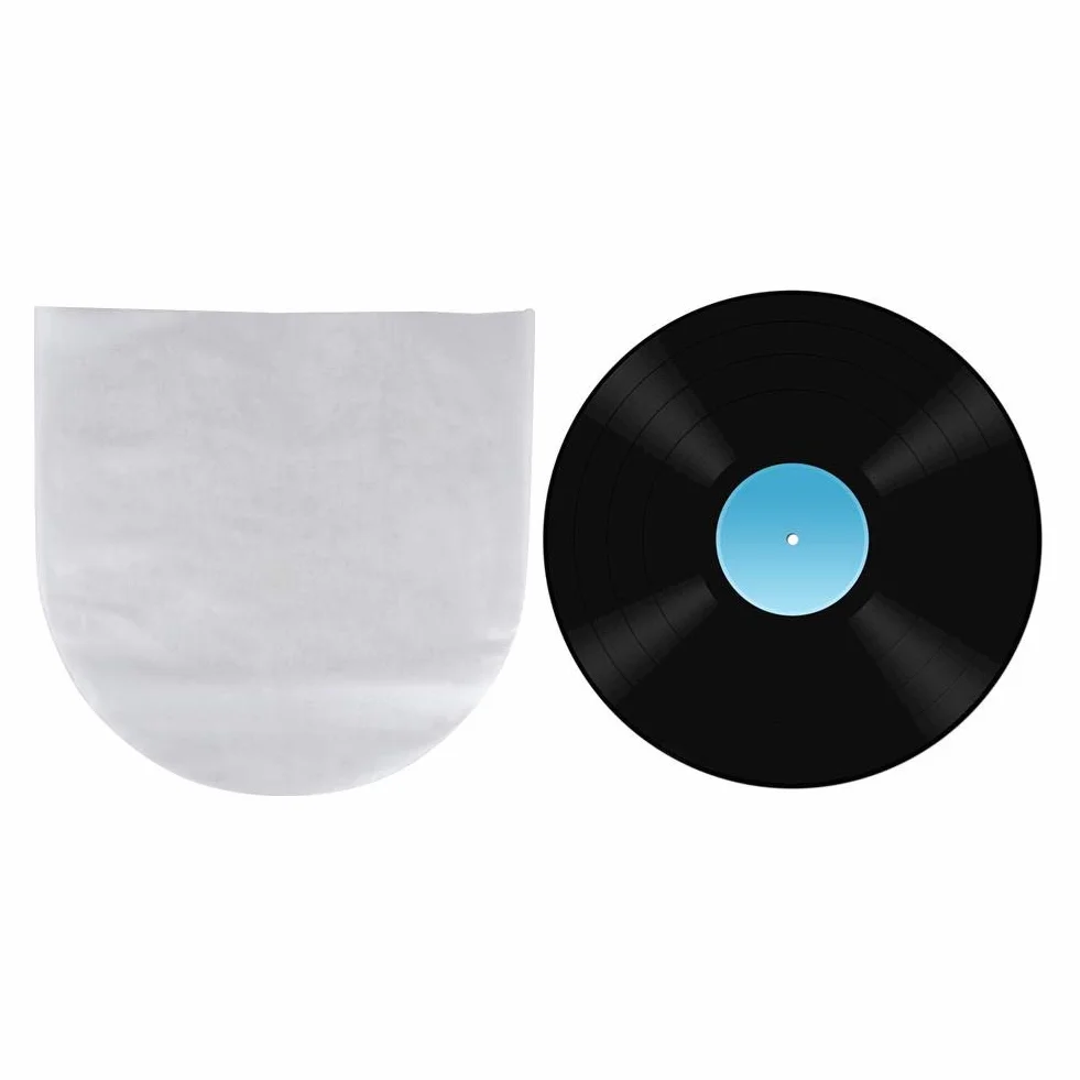 Hakeeta Sac de Protection de Disque Vinyle 50 pièces Anti-Cendres Résistance aux Rayures 12 Pouces LP/LD
