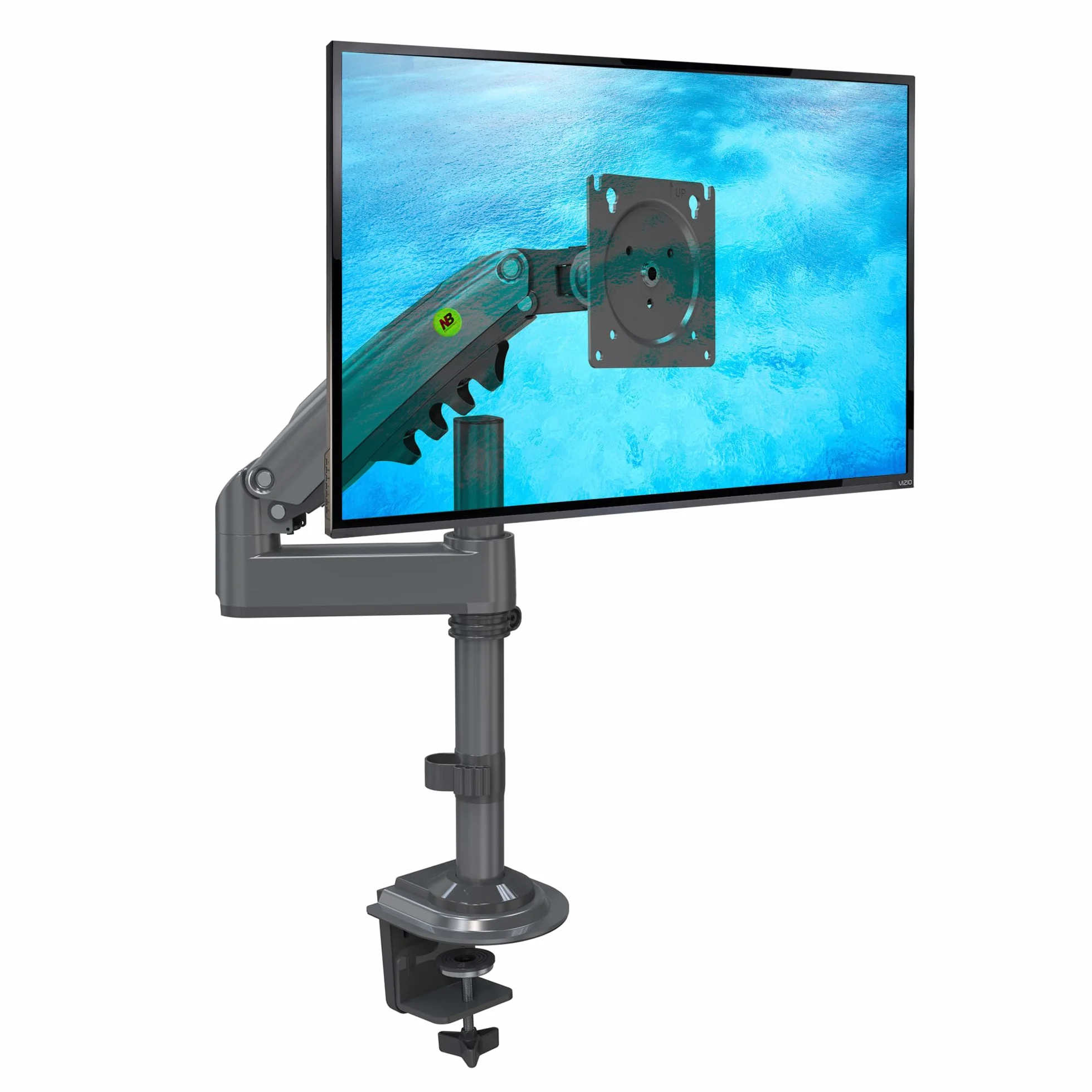 Ergosolid Support Écran PC 17-30 Pouces Bras Rotatif 360° Réglable Hauteur VESA 75-100mm Charge 2-9kg
