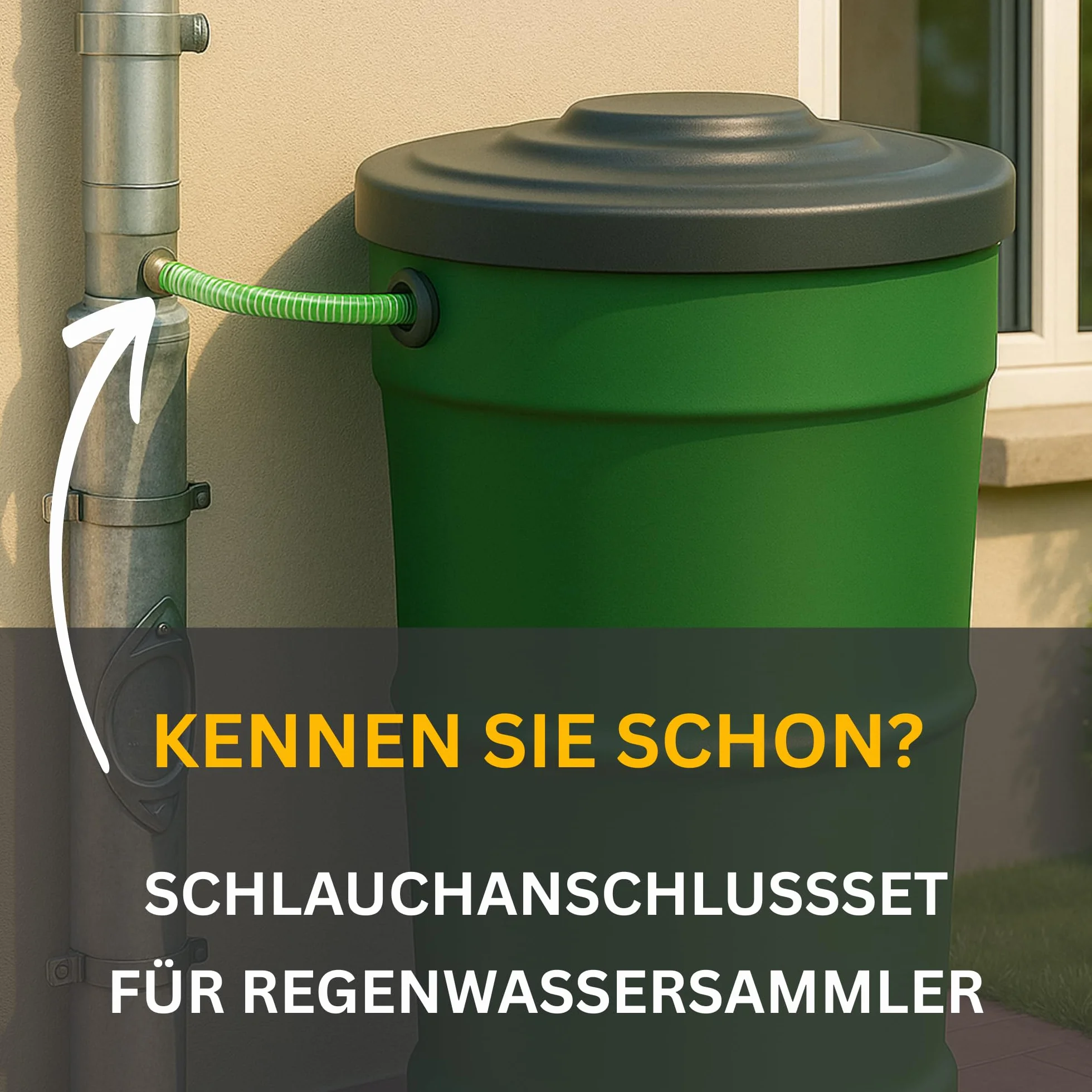 Regenwassersammler Zink 80 mm