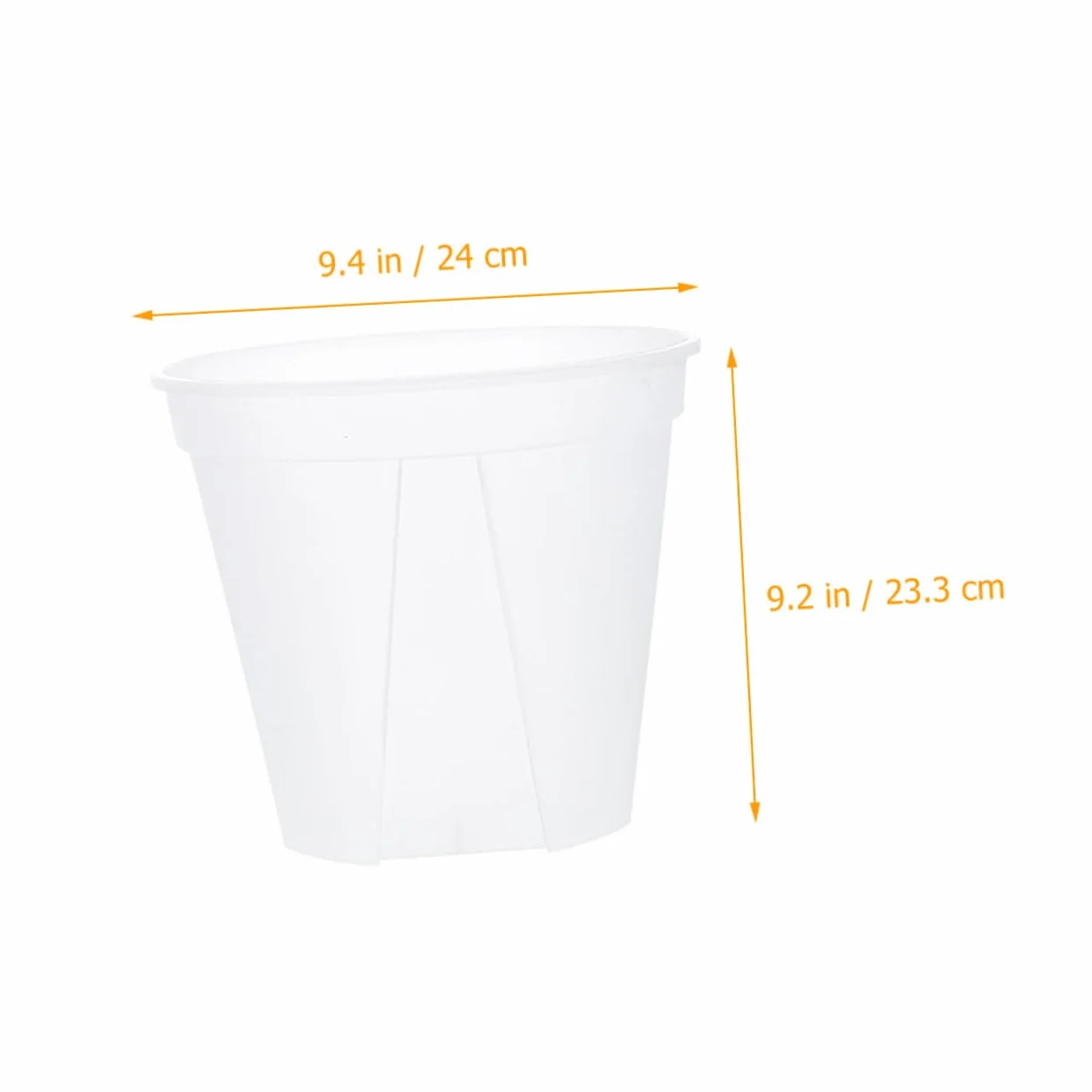 TOYANDONA Pots de Rempotage Transparents pour Orchidées Lot de 2 Plastique Robuste Diamètre 27 Cm