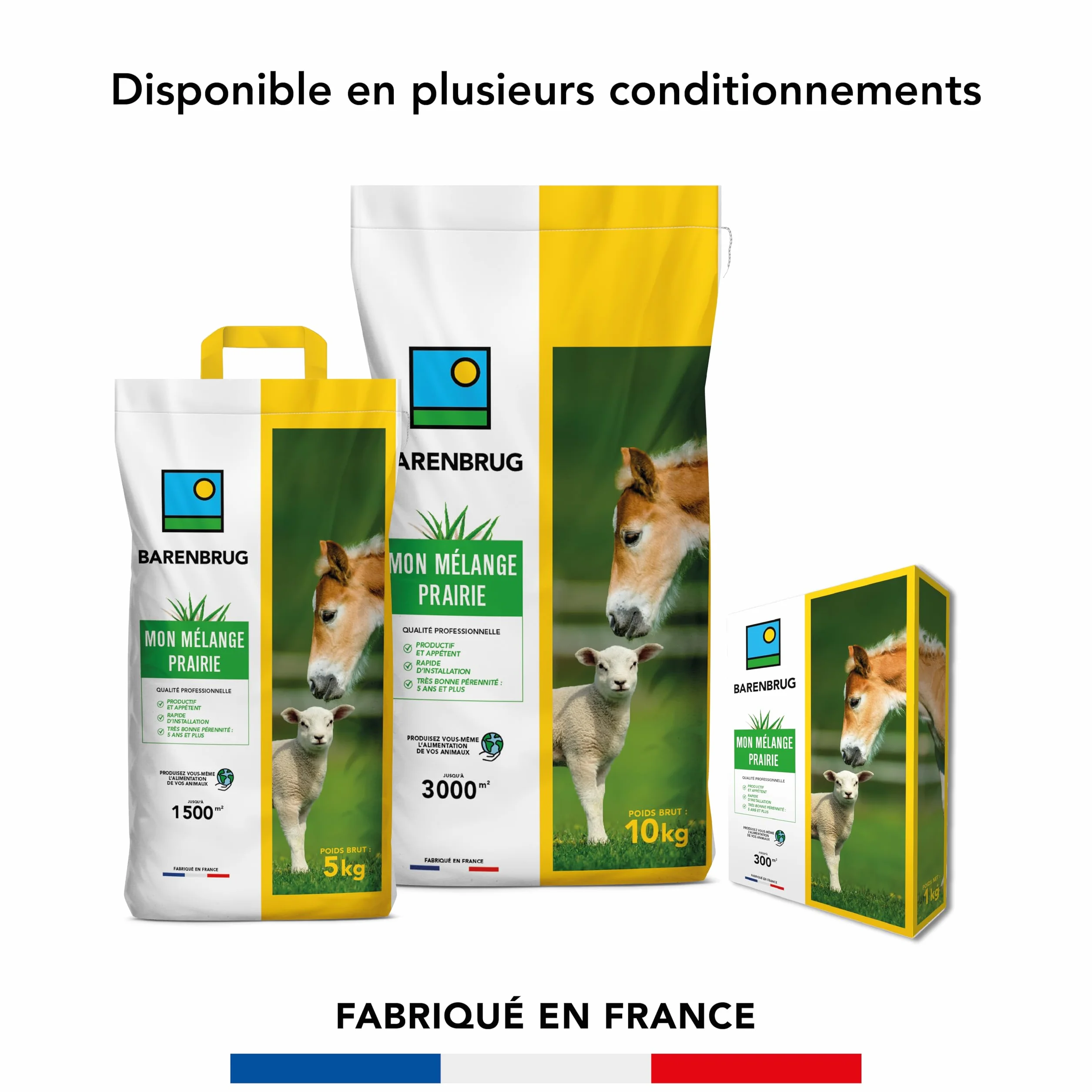BARENBRUG Mélange Prairie Production Alimentation pour Animaux 1KG