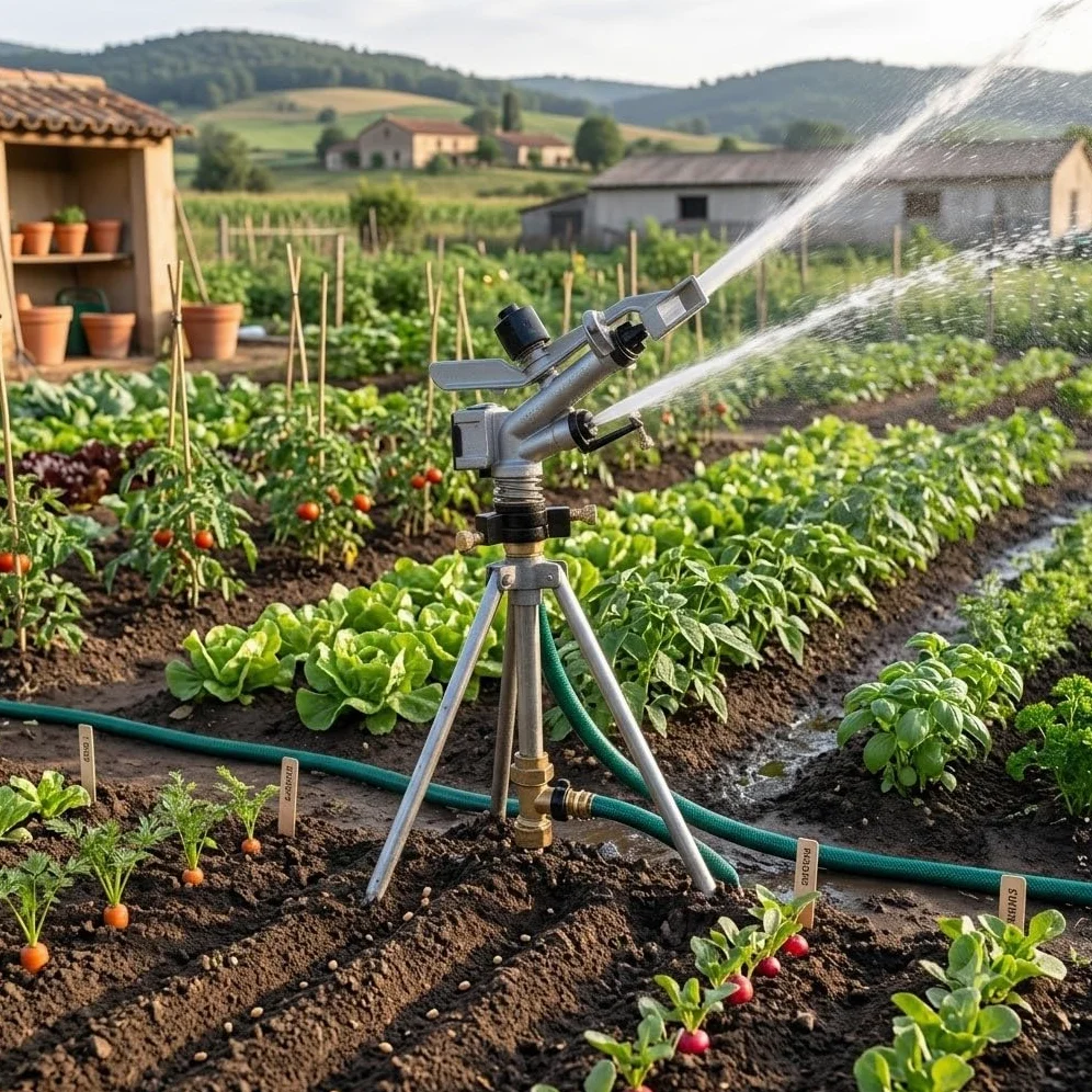 Suinga Arroseurs IBIS avec Angle de Pulvérisation Réglable, Filetage Femelle 1'', Portée de 13 à 23m pour Jardin, Pelouse et Irrigation Professionnelle, Gris
