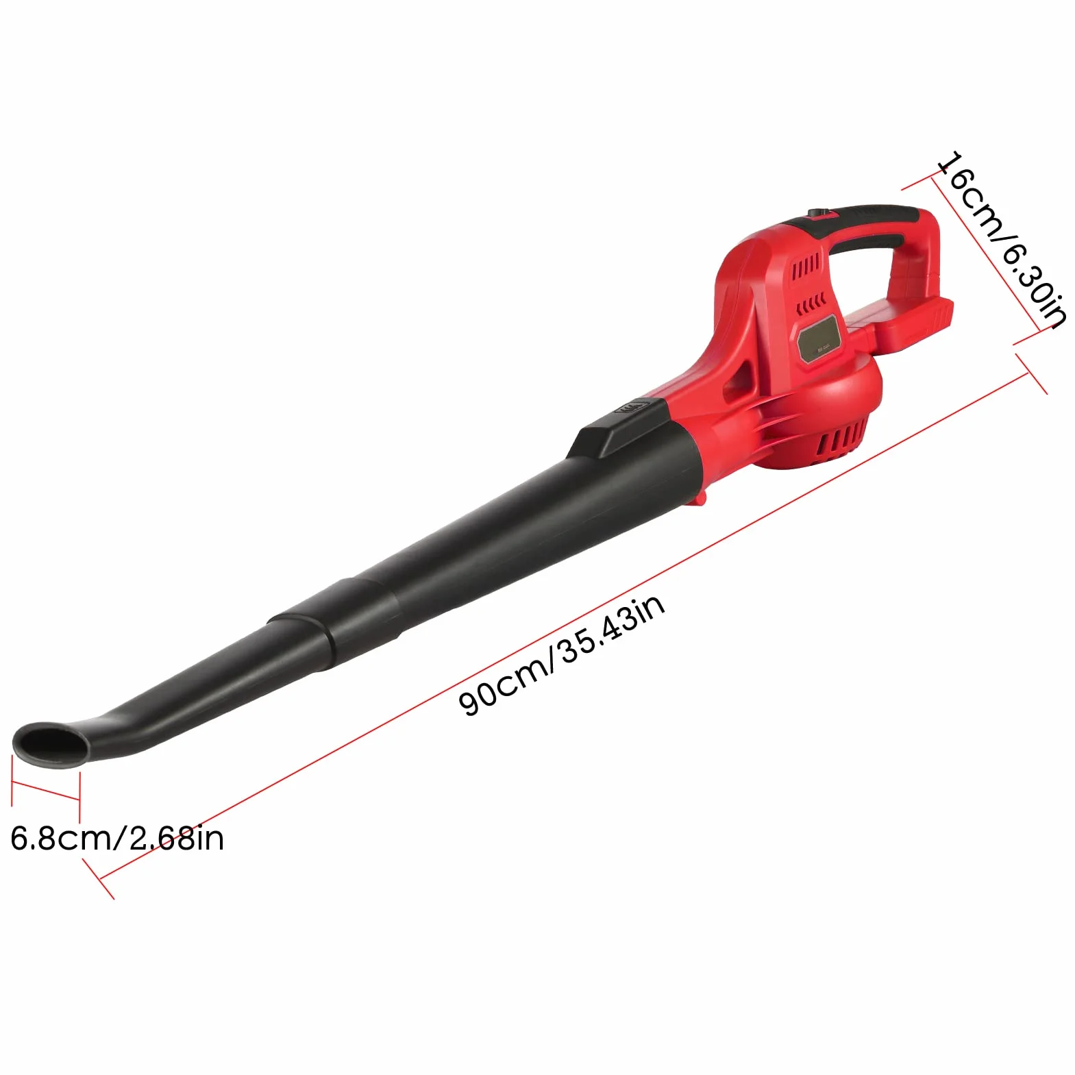 Weytoll Souffleur à Feuilles 20 V, léger, Portable, avec 2 Tubes d'extension Amovibles et Batterie de 2,0 Ah, pour gouttières, Jardins, pelouses