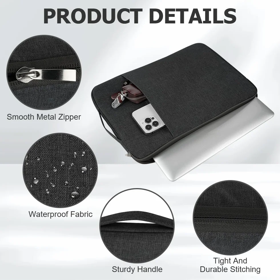 Flintronic Housse Ordinateur Portable 14 Pouces Protection PC HP Lenovo Dell Acer ASUS Chromebook Samsung Notebook