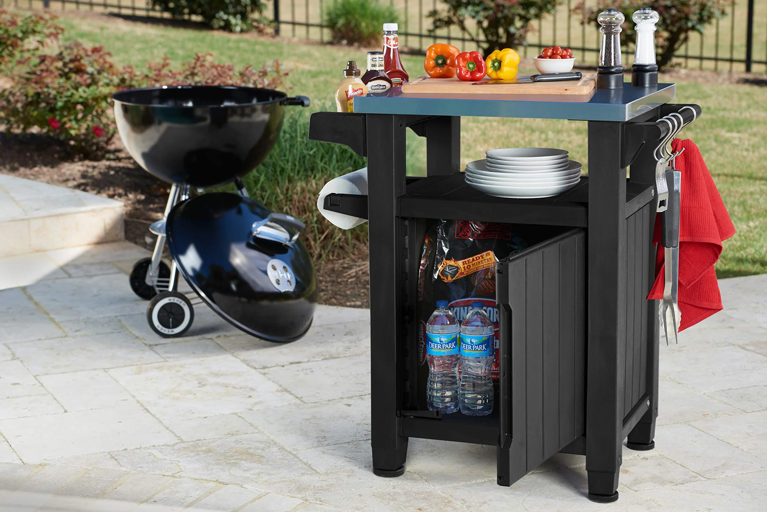 Keter Unity Mini Desserte Barbecue Gris 105 litrów