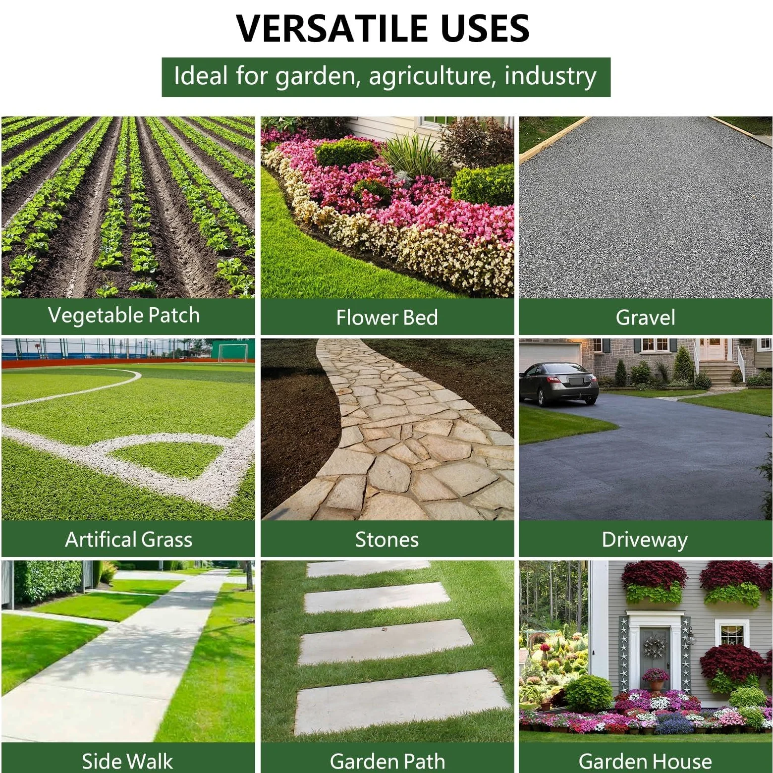 Garvee Toile Anti-Mauvaises Herbes en Feutre aiguilleté Efficace – Tissu géotextile pour contrôle des Mauvaises Herbes au Jardin – Perméable, Robuste, Facile à Poser – Taille 1,22m x 30,5m, 164,4g –